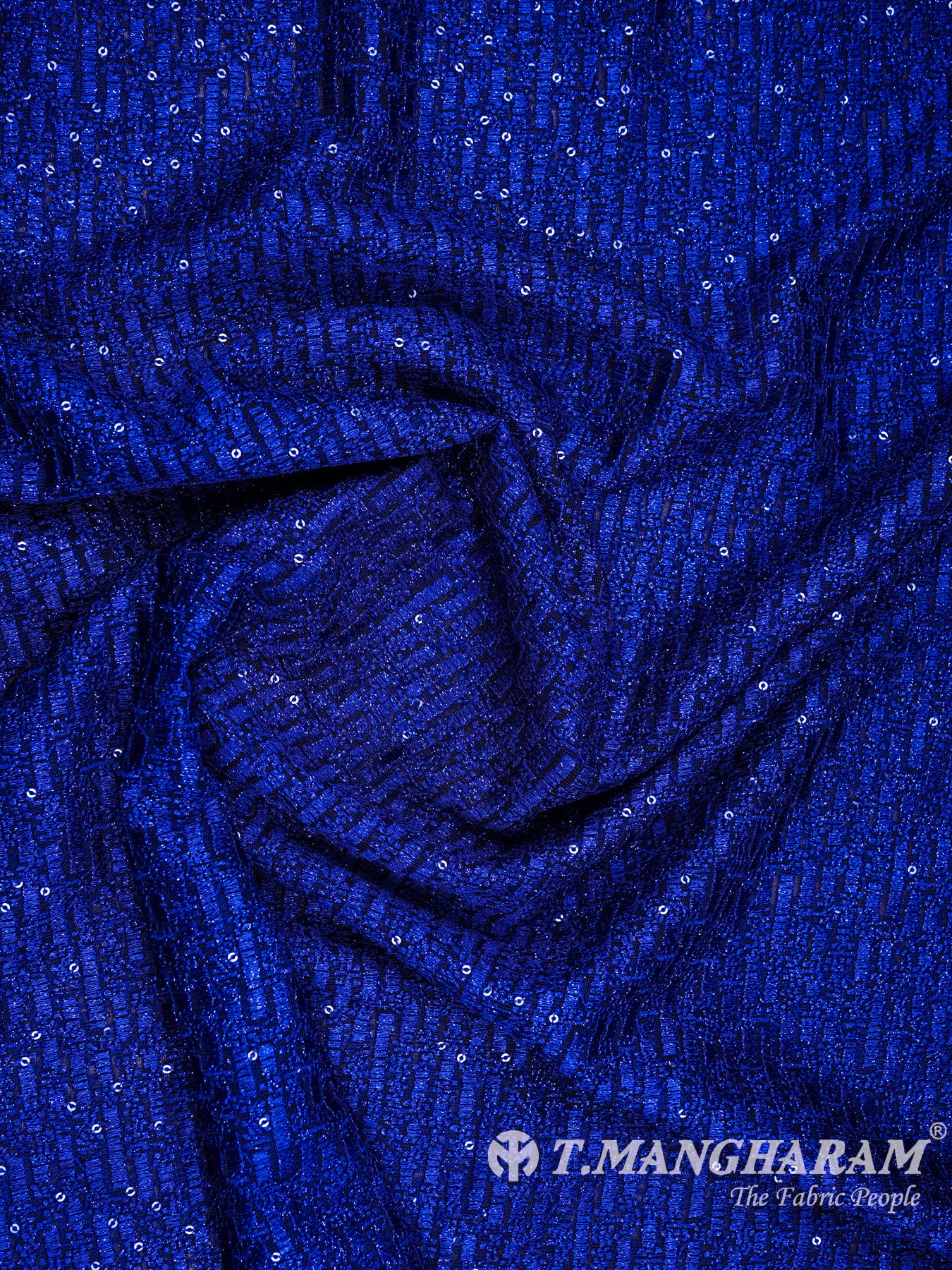 Blue Fancy Net Fabric - EA1864 view-4
