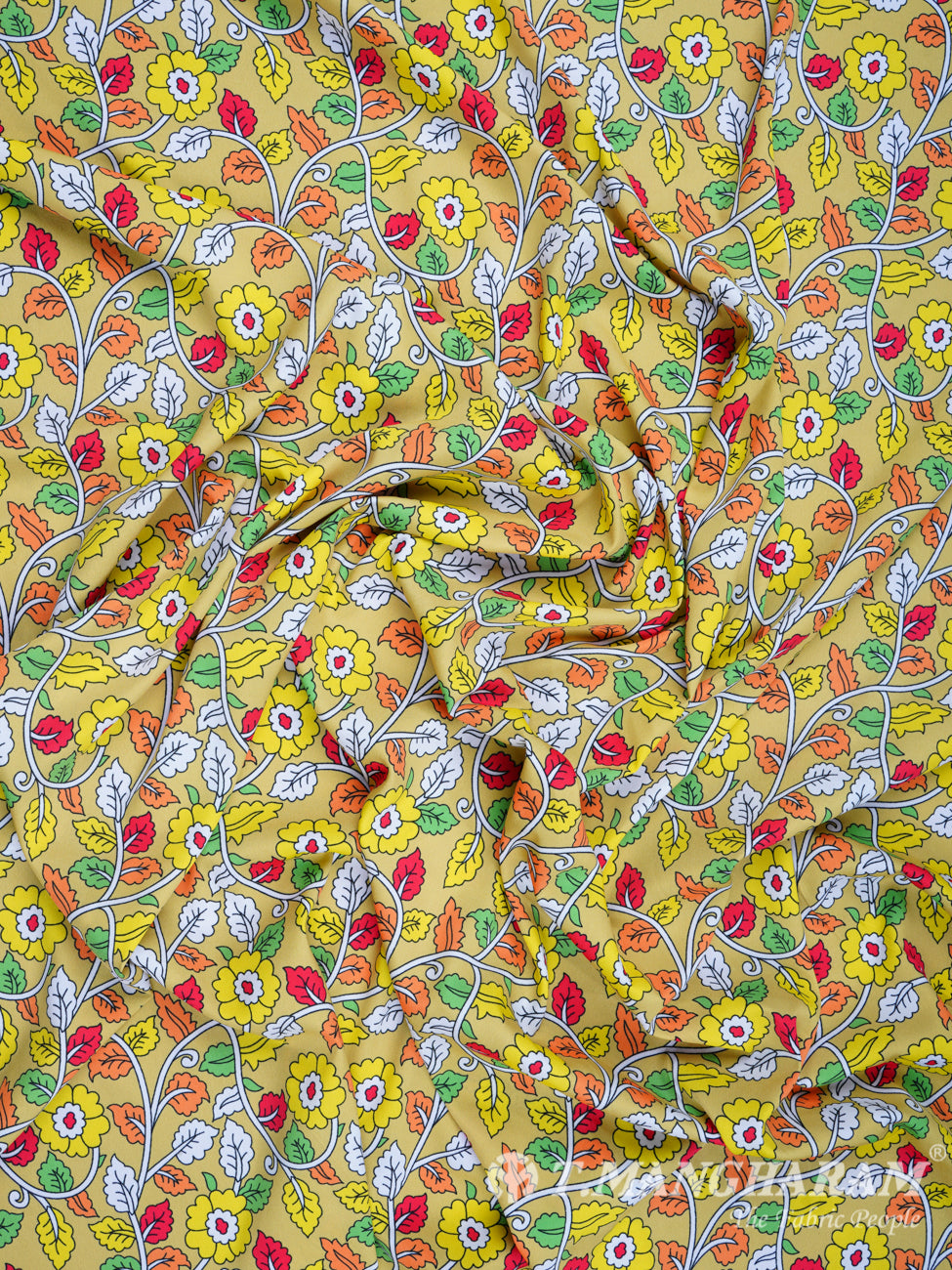 Yellow Crepe Fabric - EB0539 view-4