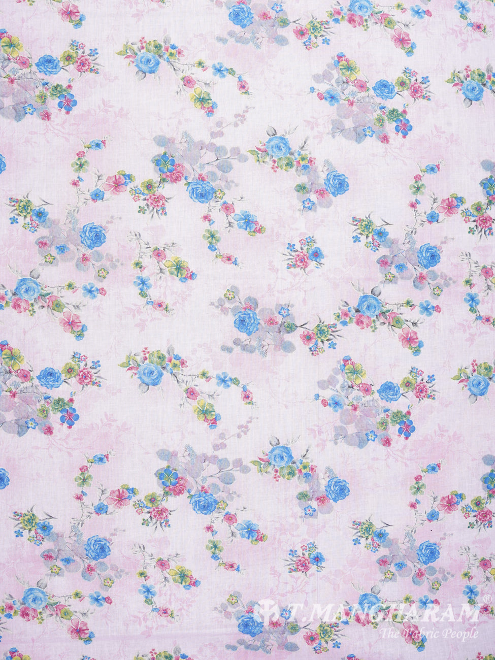 Baby Pink Cotton Fabric - EC1579 view-3