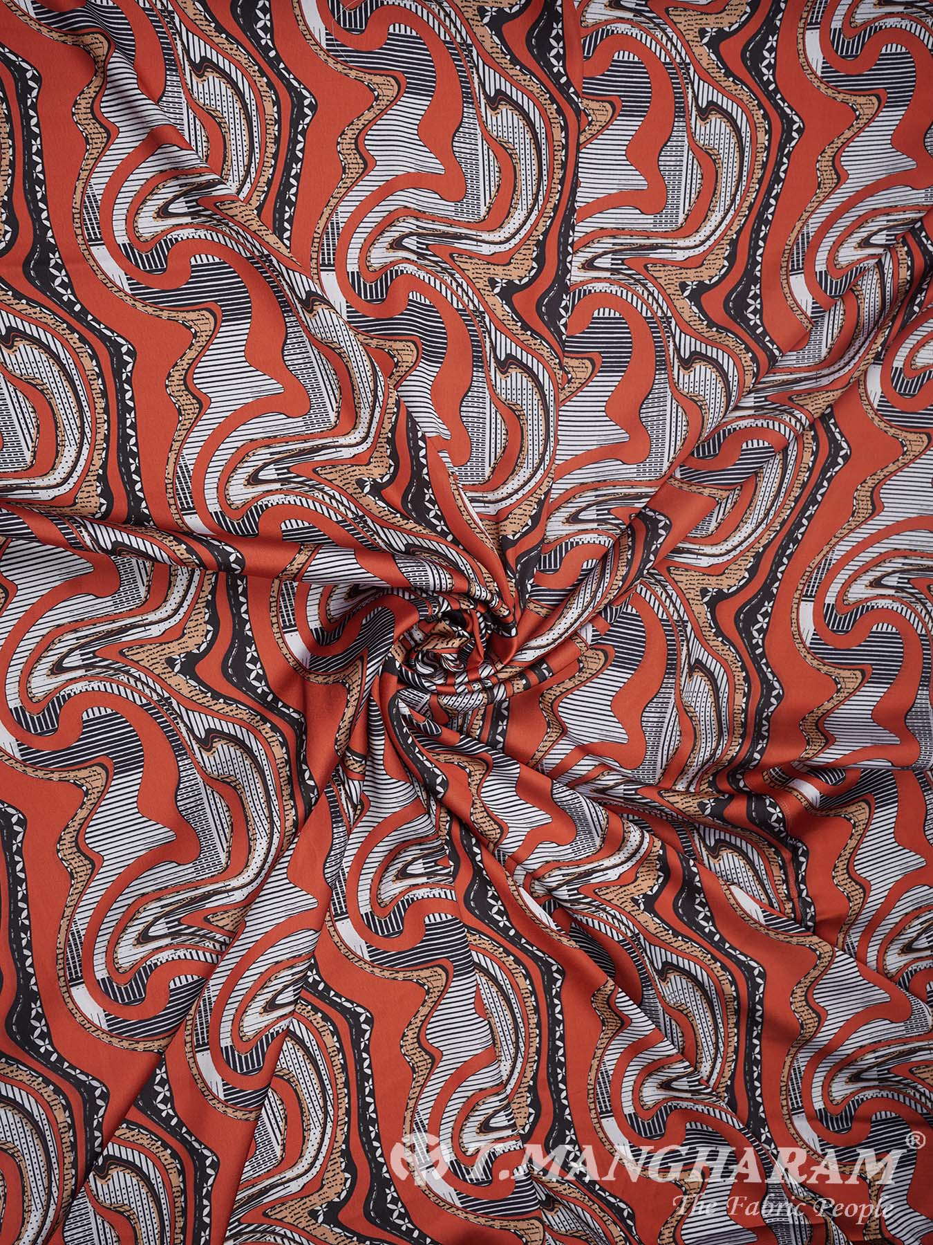 Multicolor Satin Fabric - EA1338 view-1