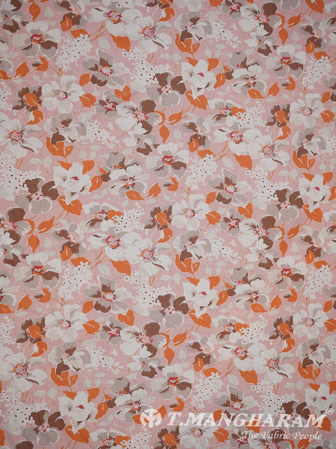 Light Peach Cotton Fabric - EC3578 view-3