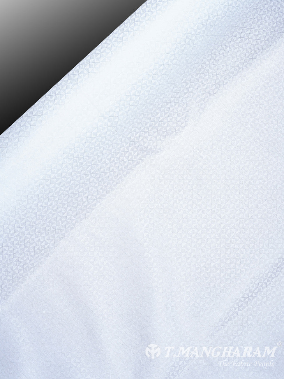White Semi Banaras Fabric - EB0664 view-2