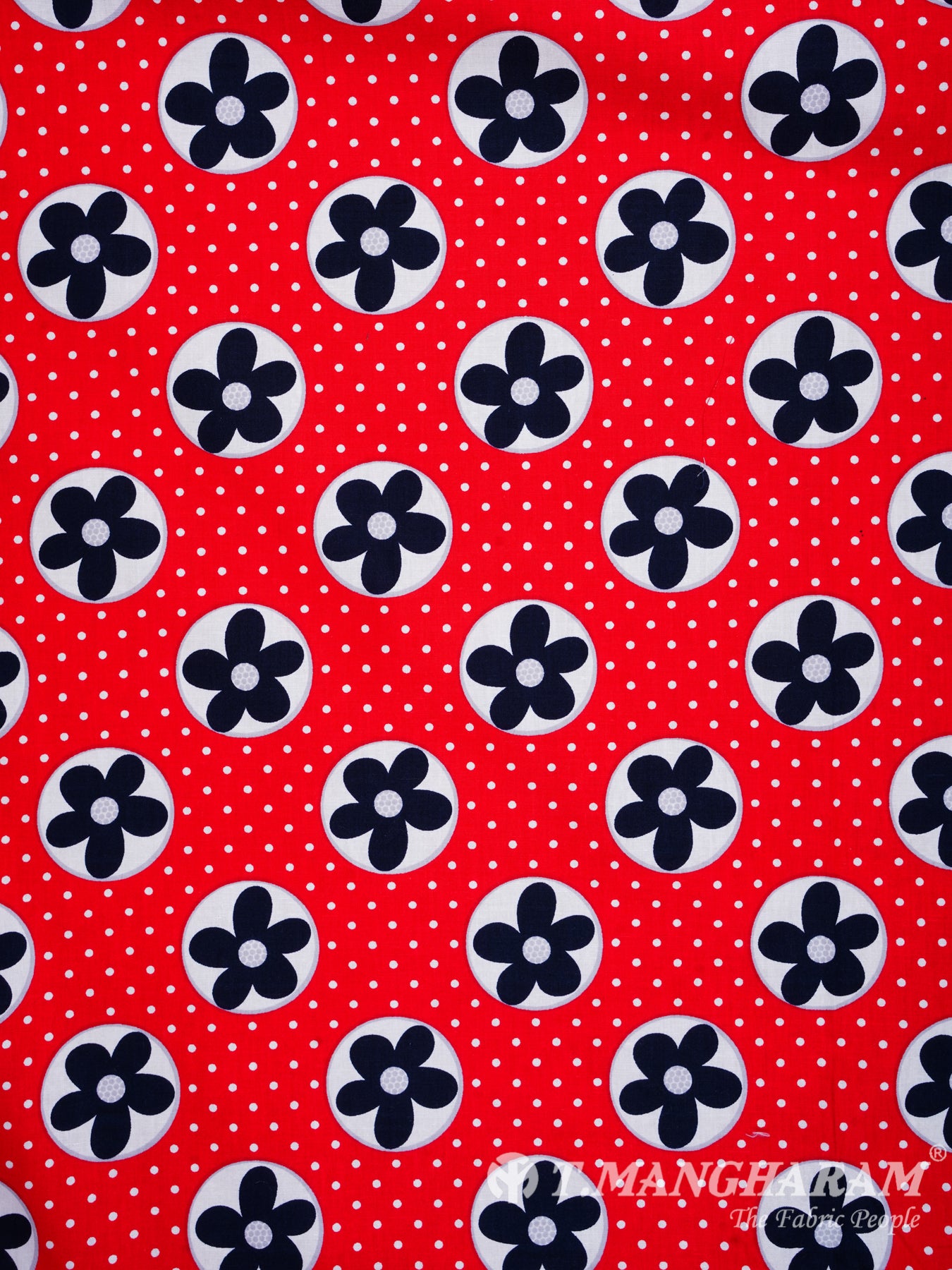 Red Cotton Fabric - EC1040 view-3