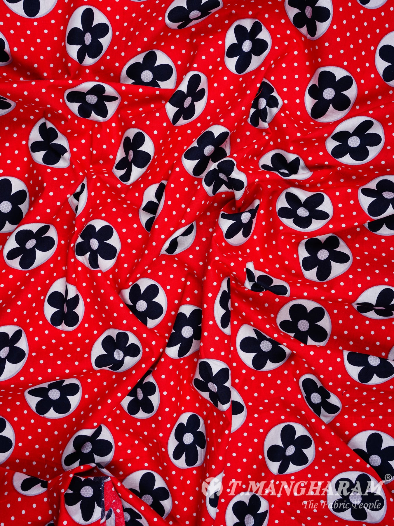 Red Cotton Fabric - EC1040 view-4