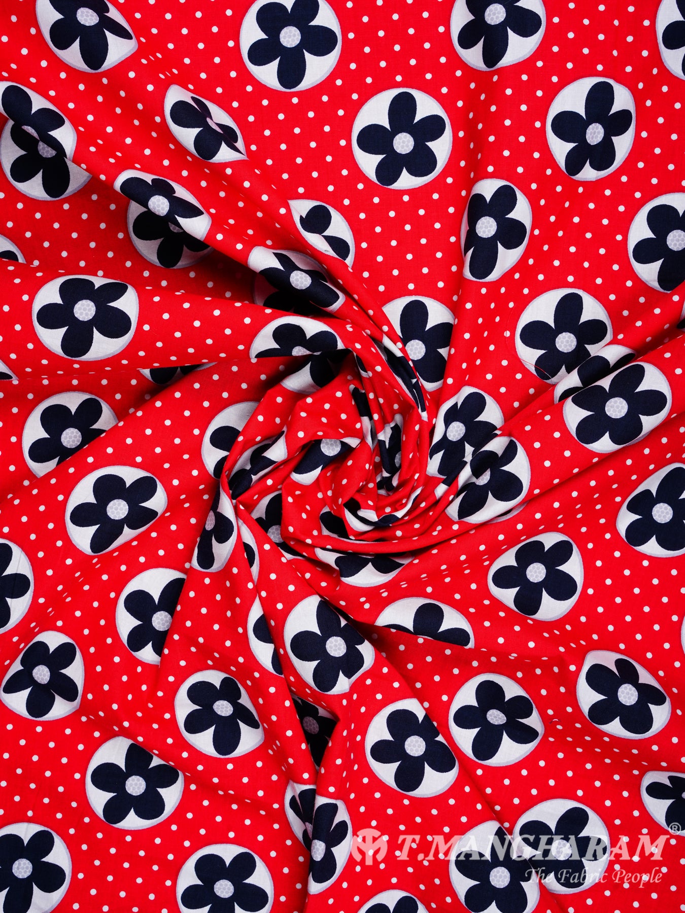 Red Cotton Fabric - EC1040 view-1