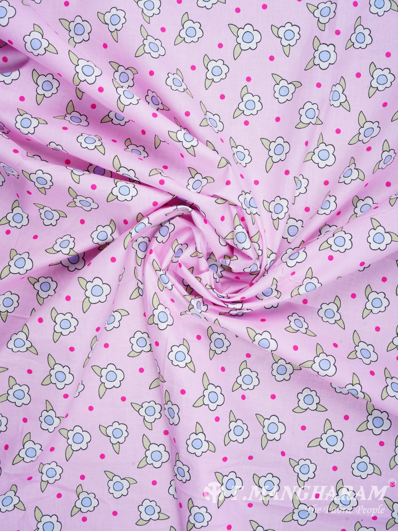 Baby Pink Cotton Fabric - EC1065 view-1