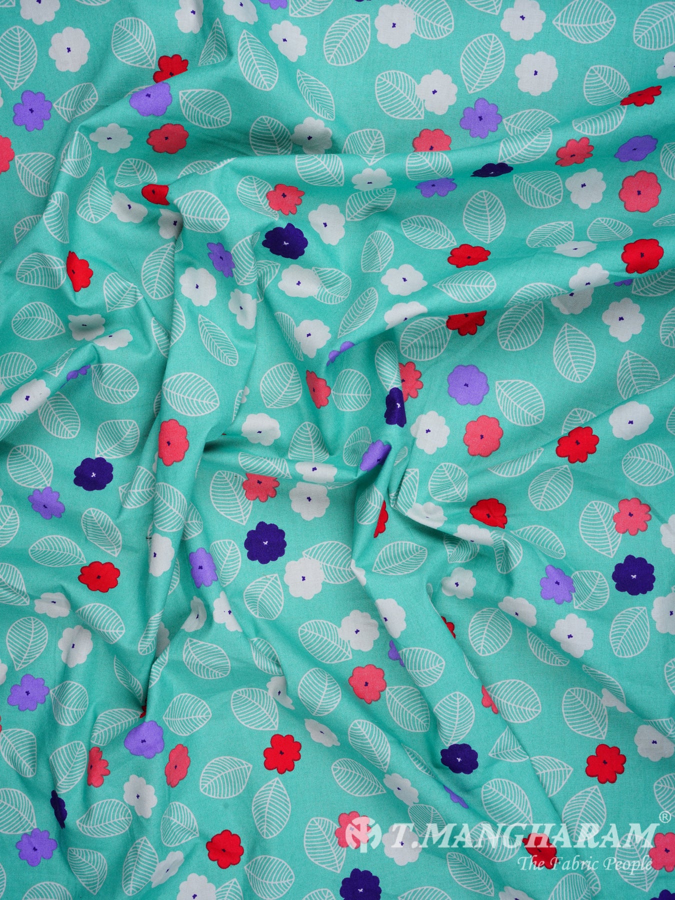 Sea Green Cotton Fabric - EC1050 view-4
