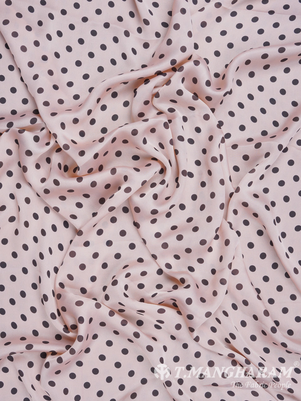 Baby Pink Satin Fabric - EB1536 view-4
