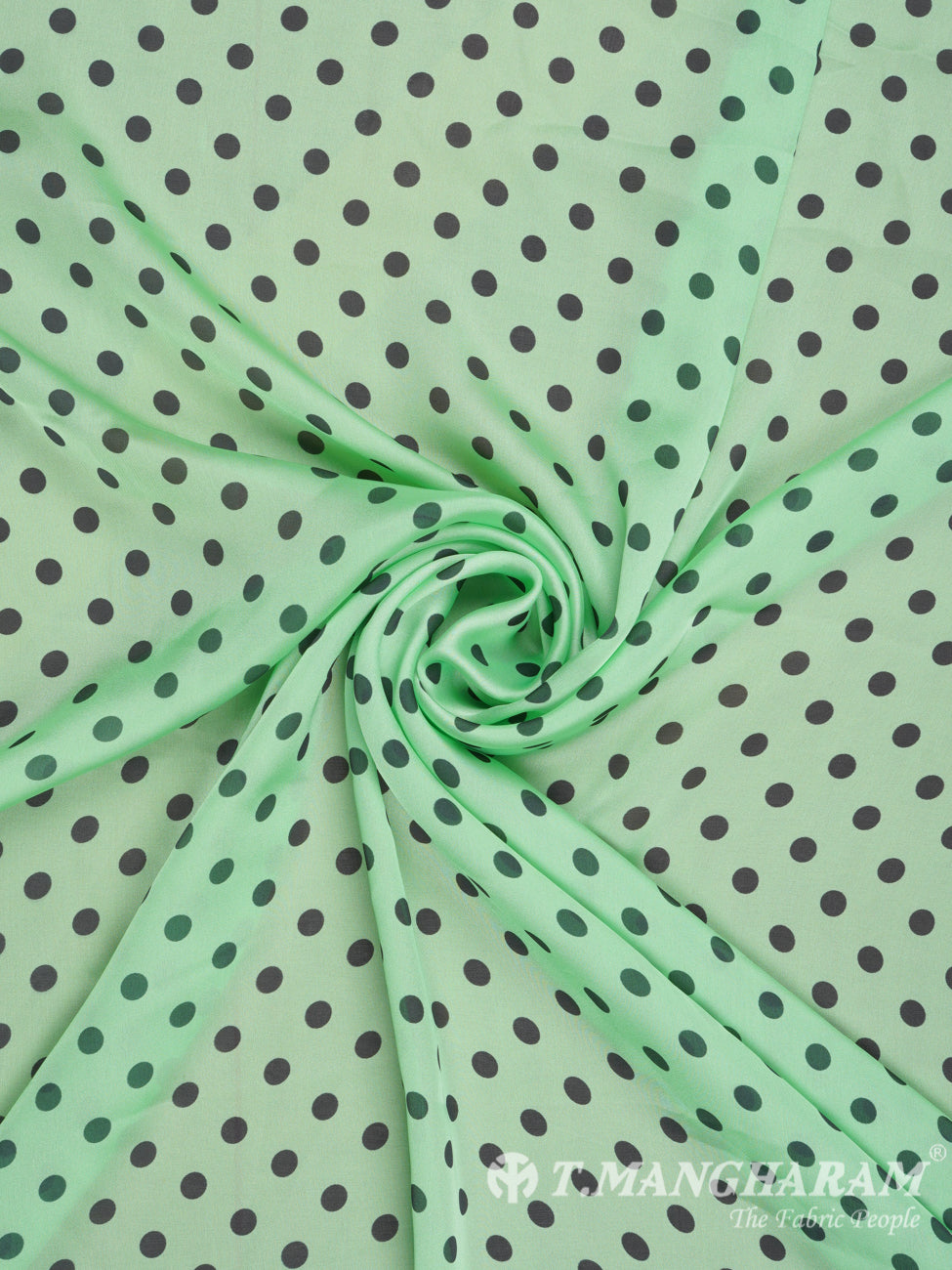 Green Satin Fabric - EB1550 view-1
