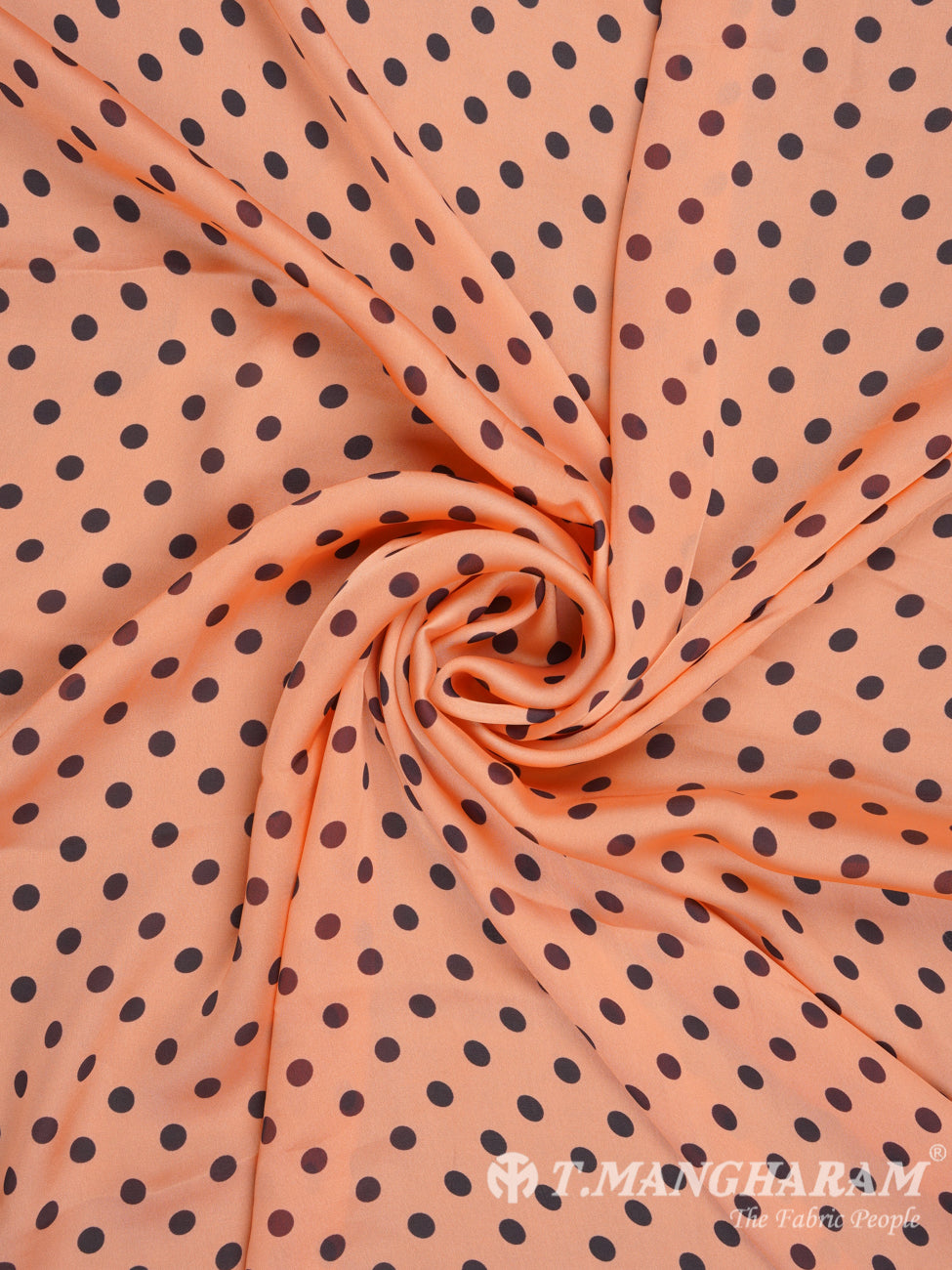 Orange Satin Fabric - EB1544 view-1