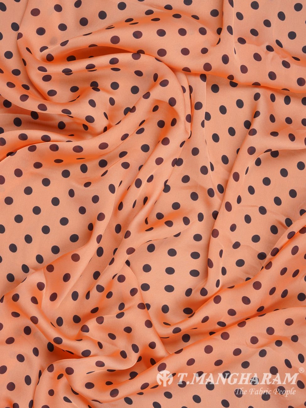 Orange Satin Fabric - EB1544 view-4