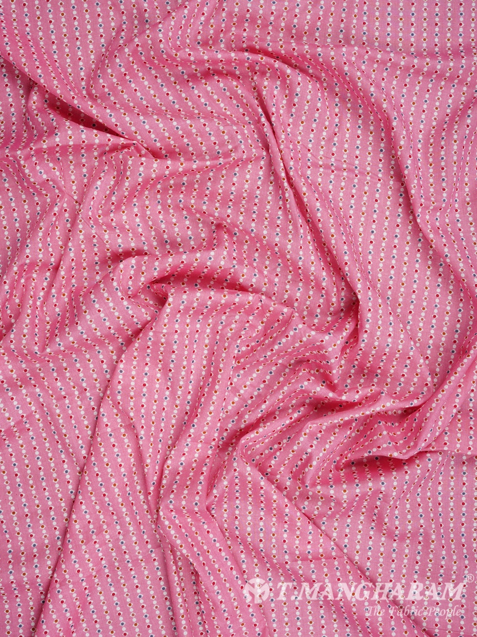 Pink Viscose Cotton Fabric - EC1849 view-4