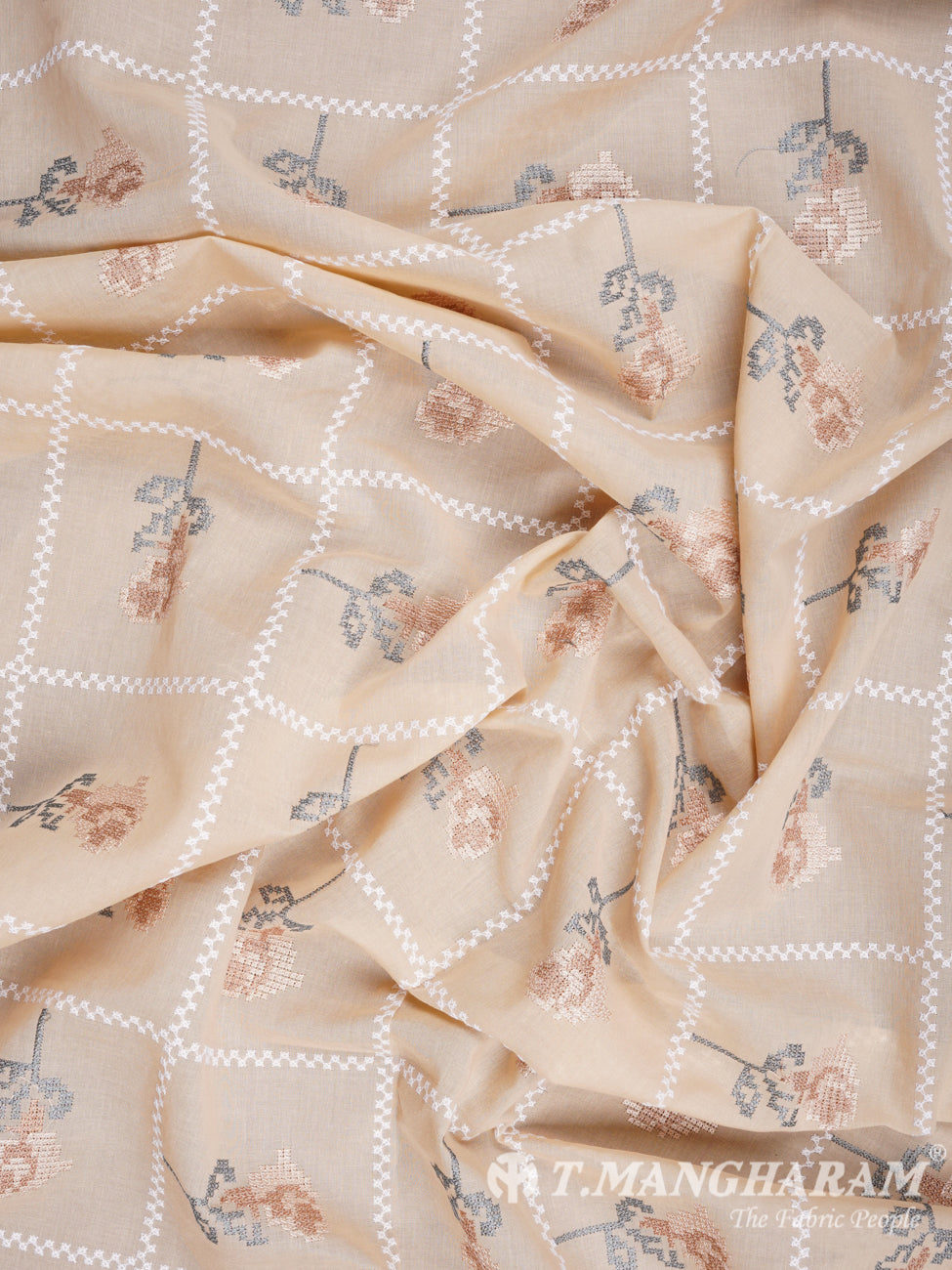 Peach Cotton Fabric - EB1215 view-4