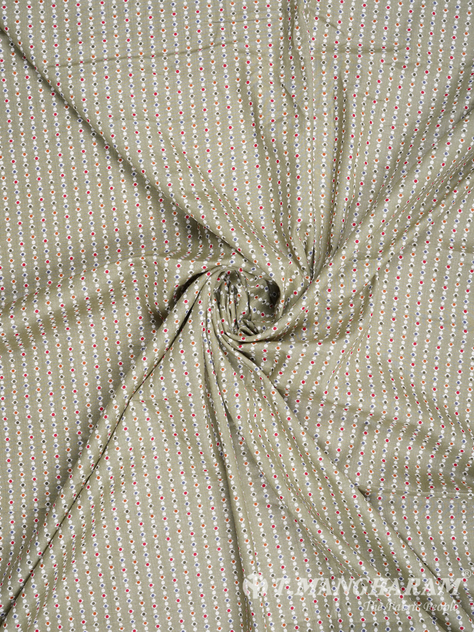 Green Cotton Fabric - EB1850 view-1