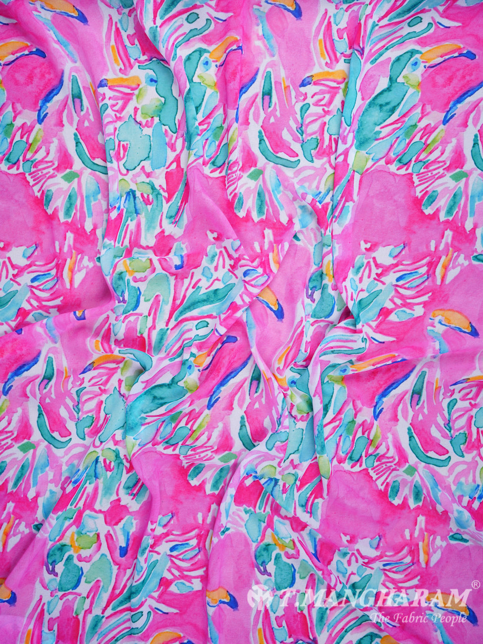Multicolor Georgette Fabric - EB0378 view-4