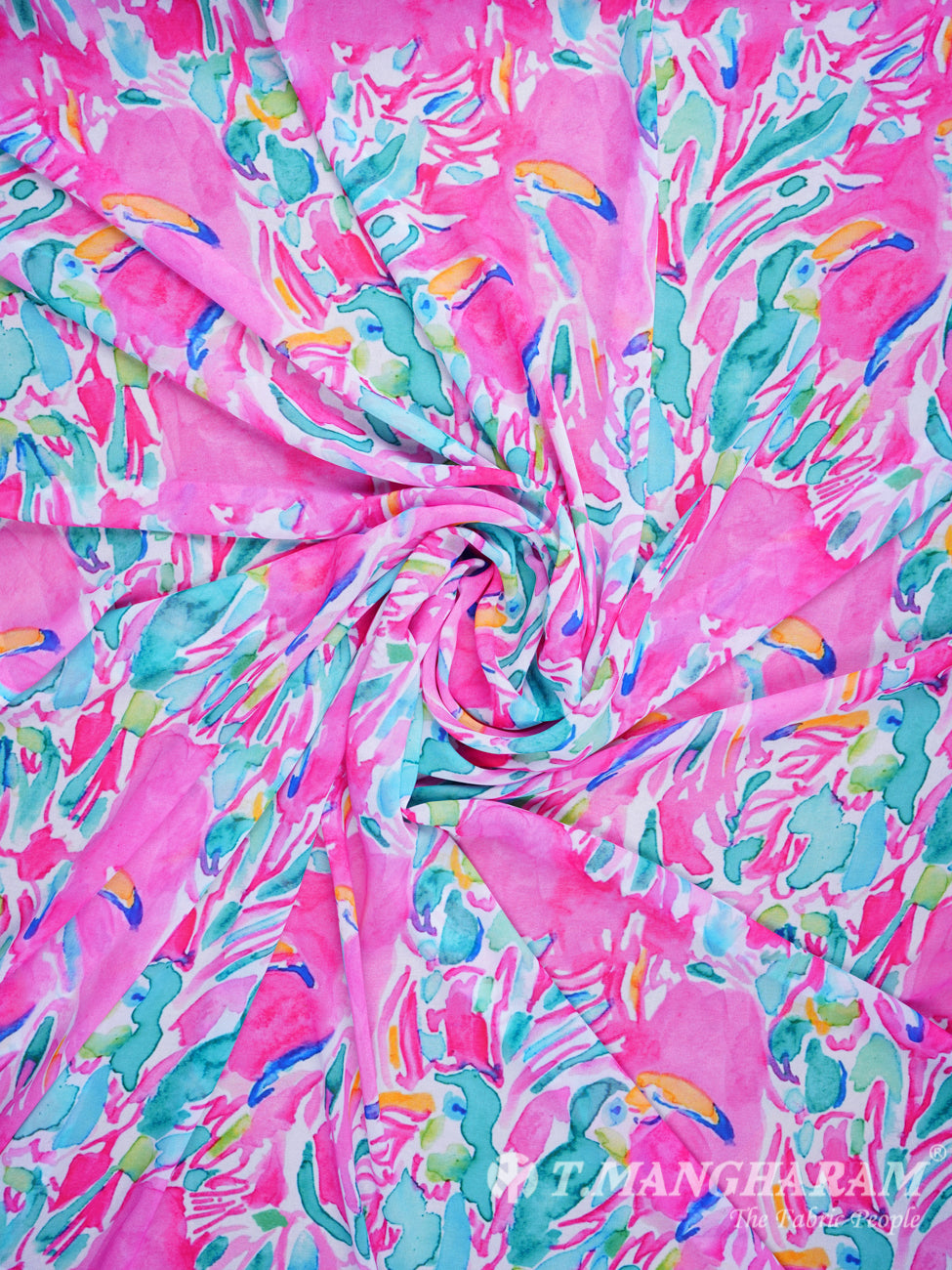 Multicolor Georgette Fabric - EB0378 view-1