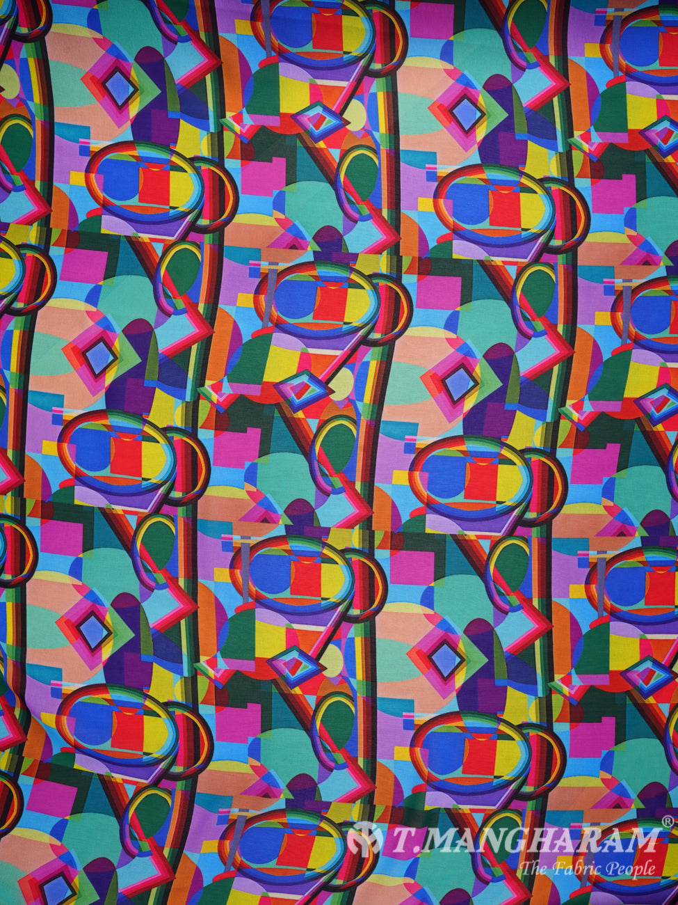 Multicolor Georgette Fabric - EB0368 view-3
