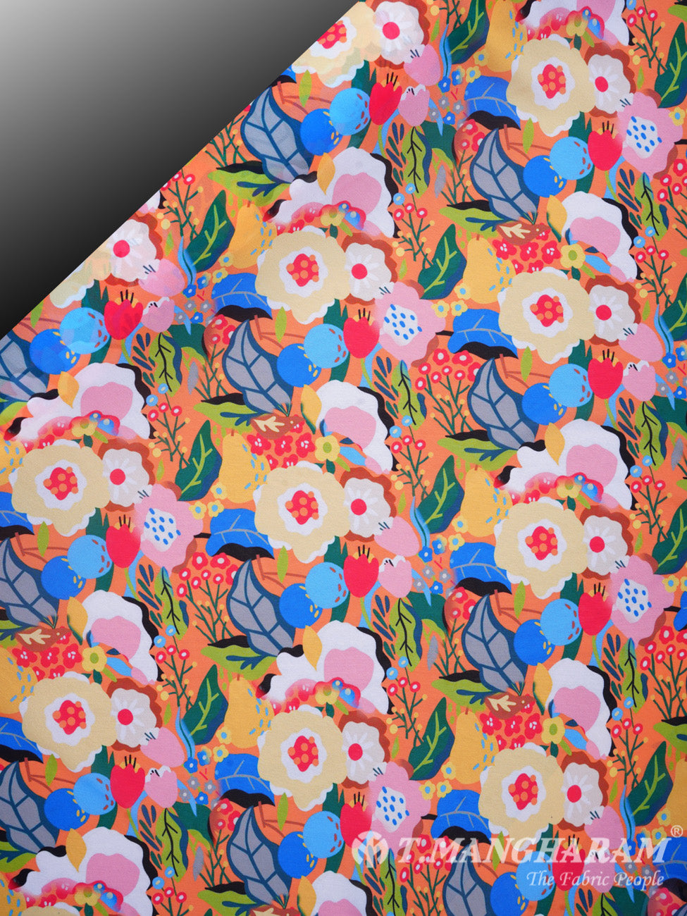Multicolor Georgette Fabric - EB0377 view-2