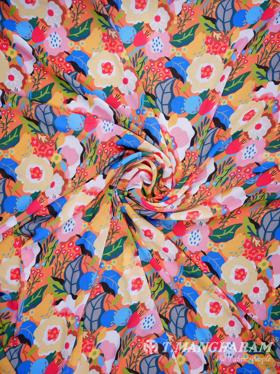 Multicolor Georgette Fabric - EB0377 view-1