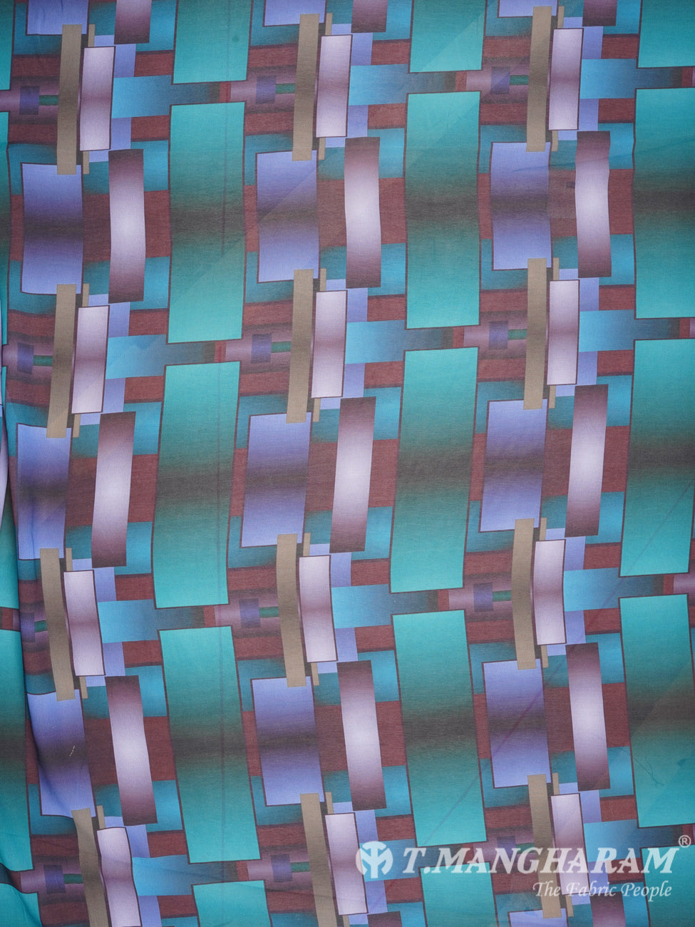 Multicolor Georgette Fabric - EC1986 view-3