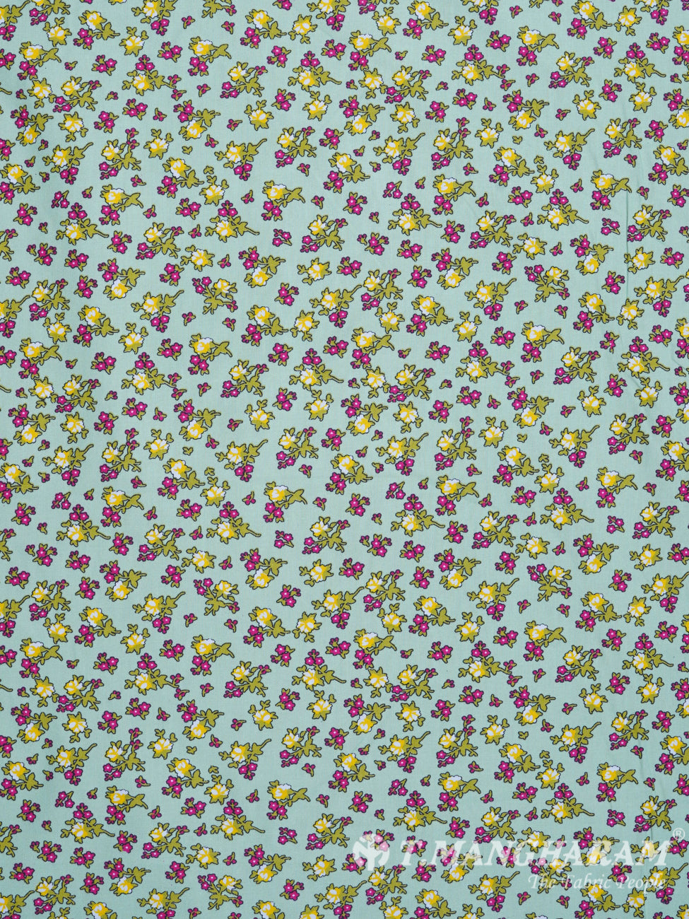 Light Green Cotton Fabric - EC2405 view-3