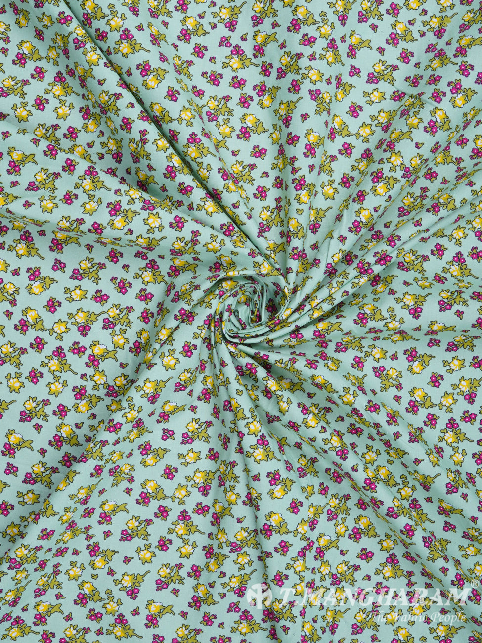 Light Green Cotton Fabric - EC2405 view-1