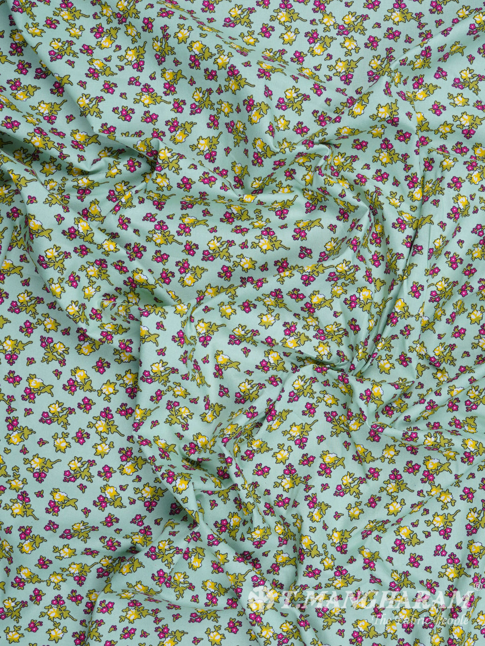 Light Green Cotton Fabric - EC2405 view-4