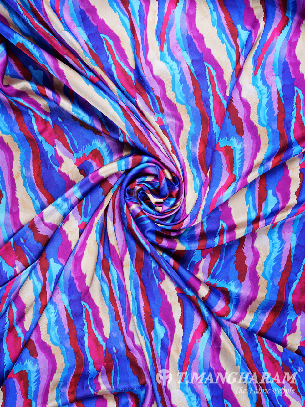 Multicolor Satin Fabric - EB0353 view-1