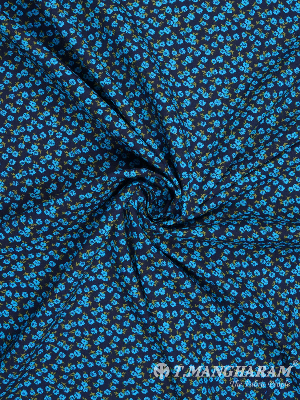 Navy Blue Cotton Fabric - EC2418 view-1