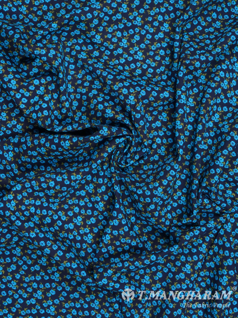 Navy Blue Cotton Fabric - EC2418 view-4