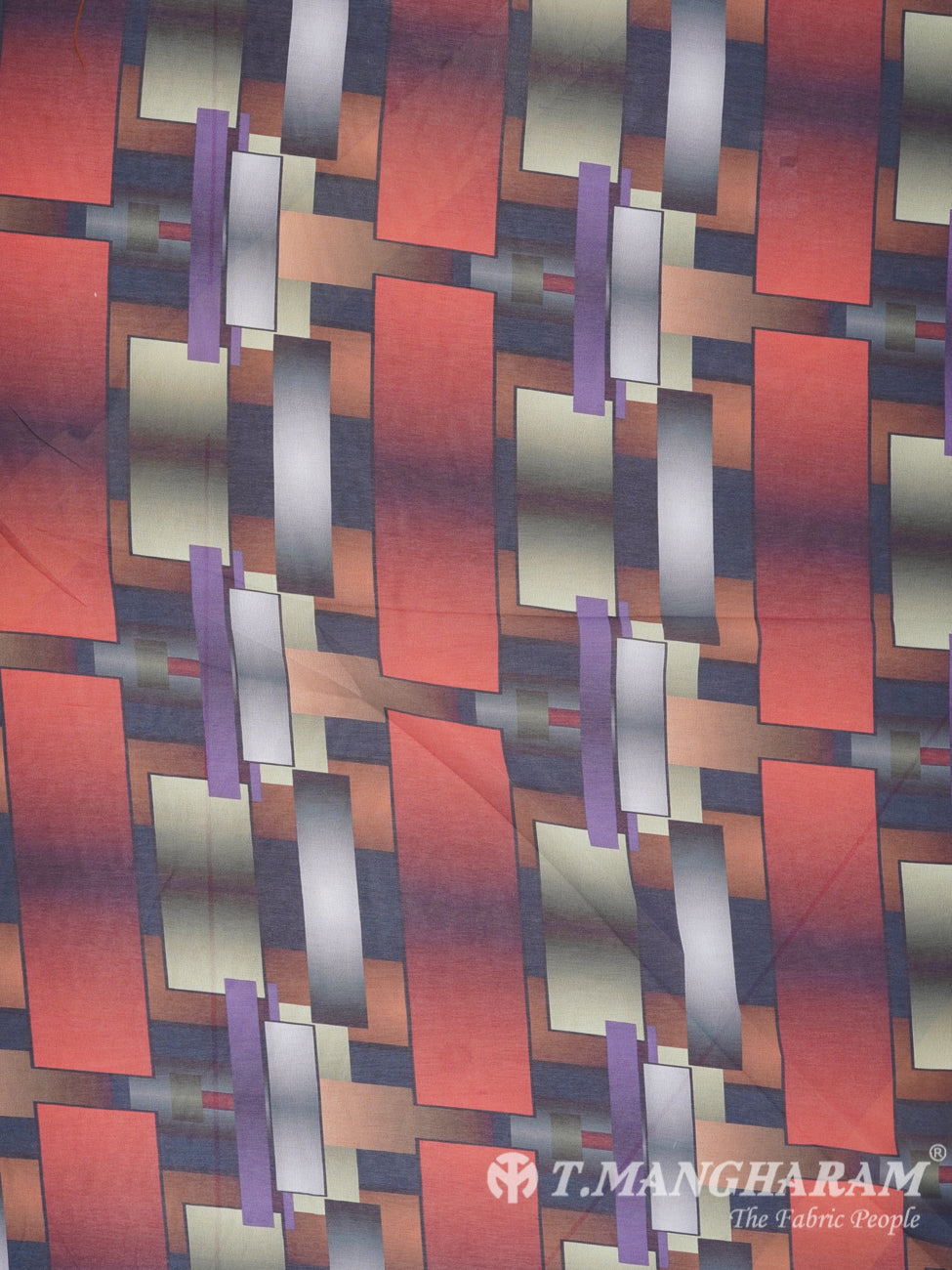 Multicolor Georgette Fabric - EC1988 view-3