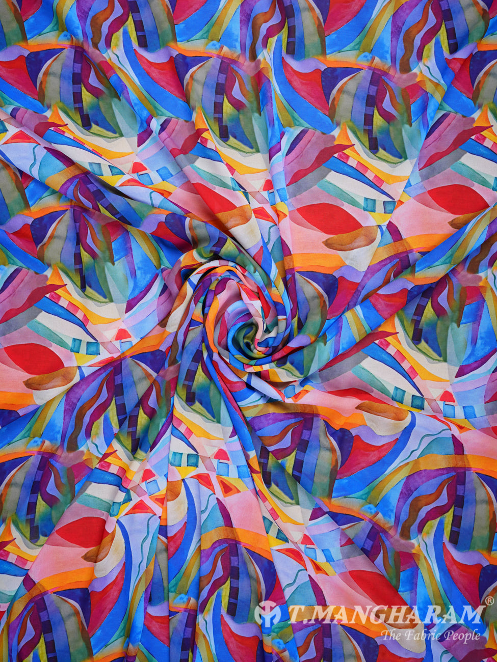 Multicolor Georgette Fabric - EB0374 view-1