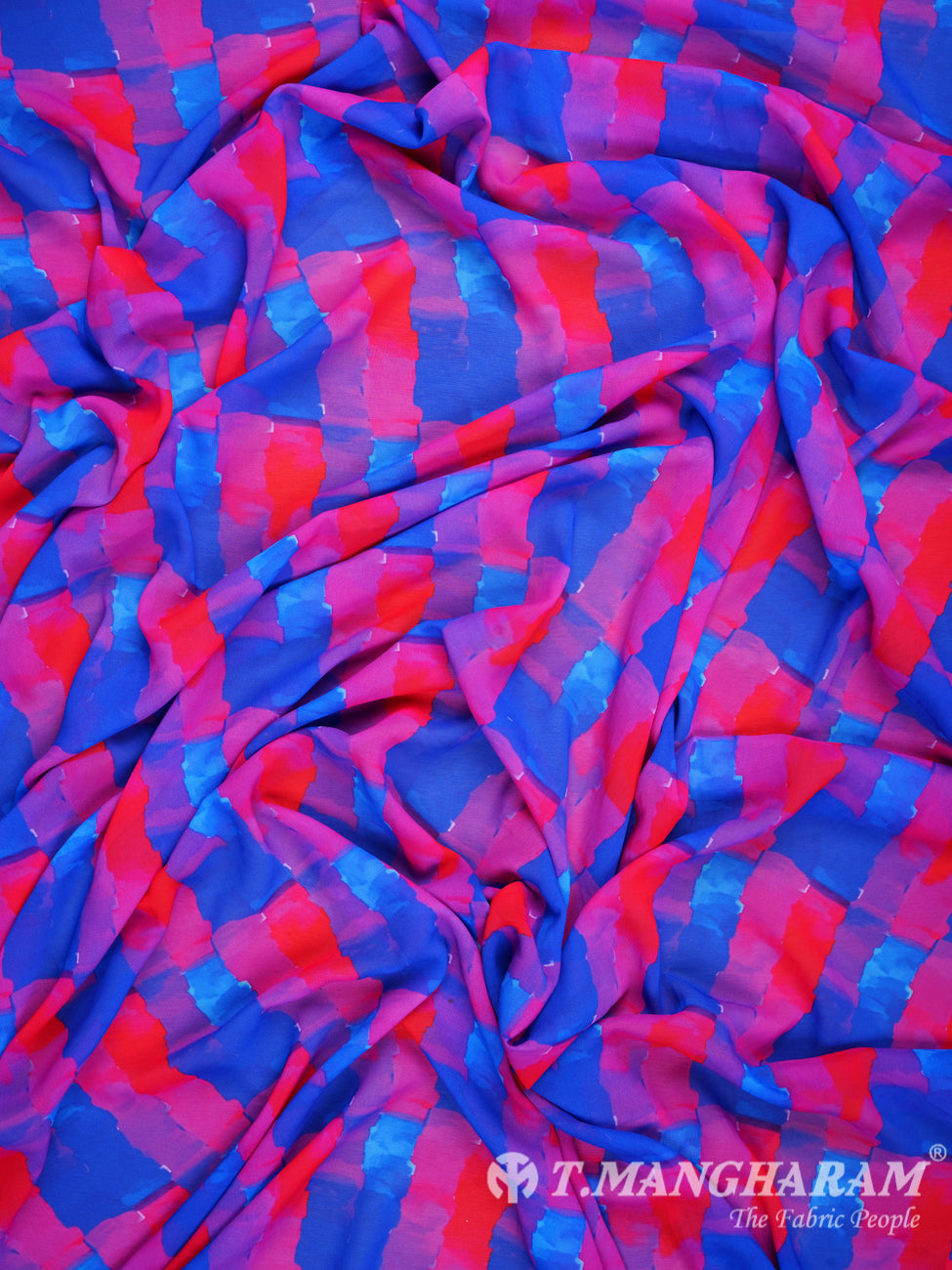 Multicolor Georgette Fabric - EB0375 view-4