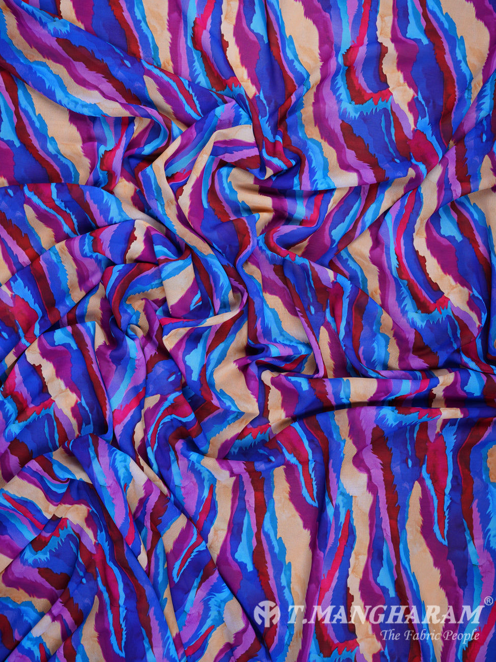 Multicolor Georgette Fabric - EB0369 view-4