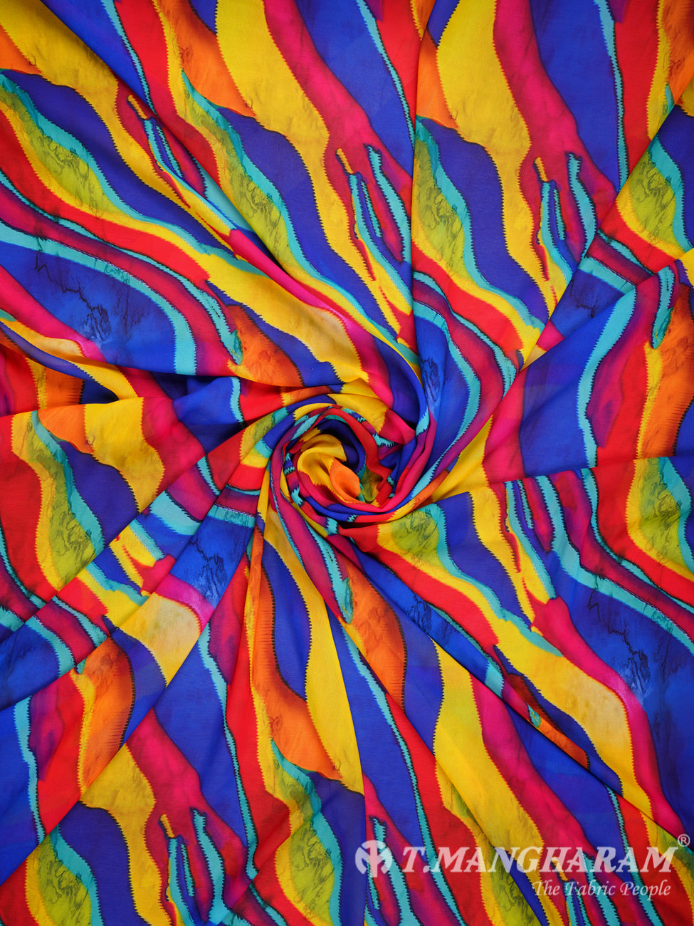 Multicolor Georgette Fabric - EB0373 view-1