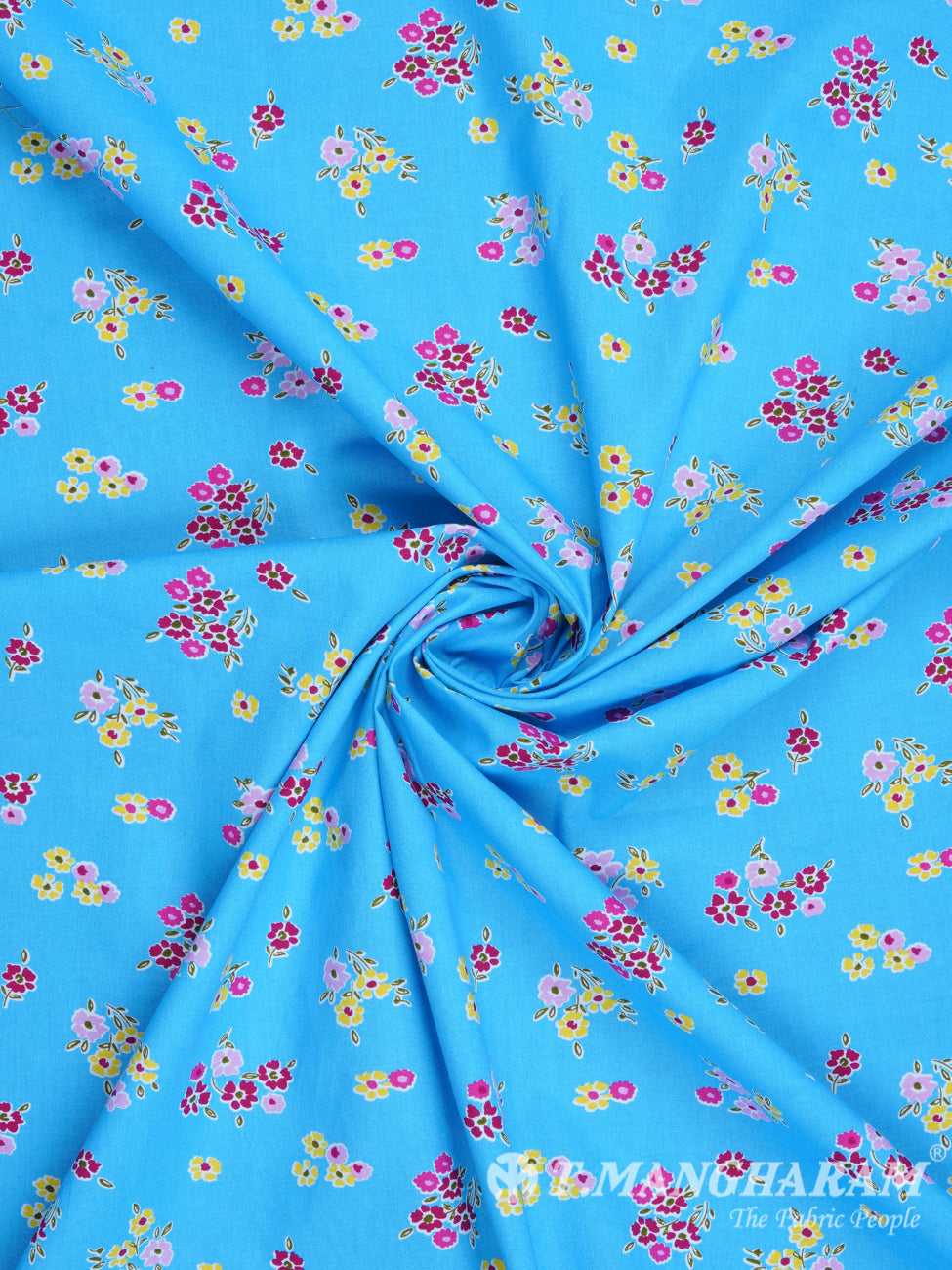 Blue Cotton Fabric - EC2390 view-1