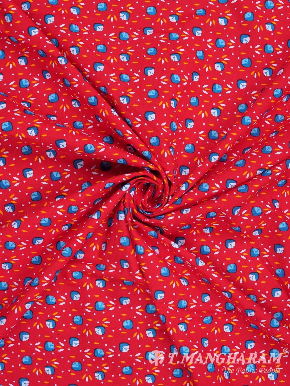 Red Cotton Fabric - EC2376 view-1