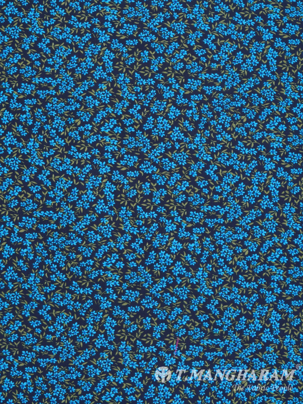 Navy Blue Cotton Fabric - EC2391 view-3
