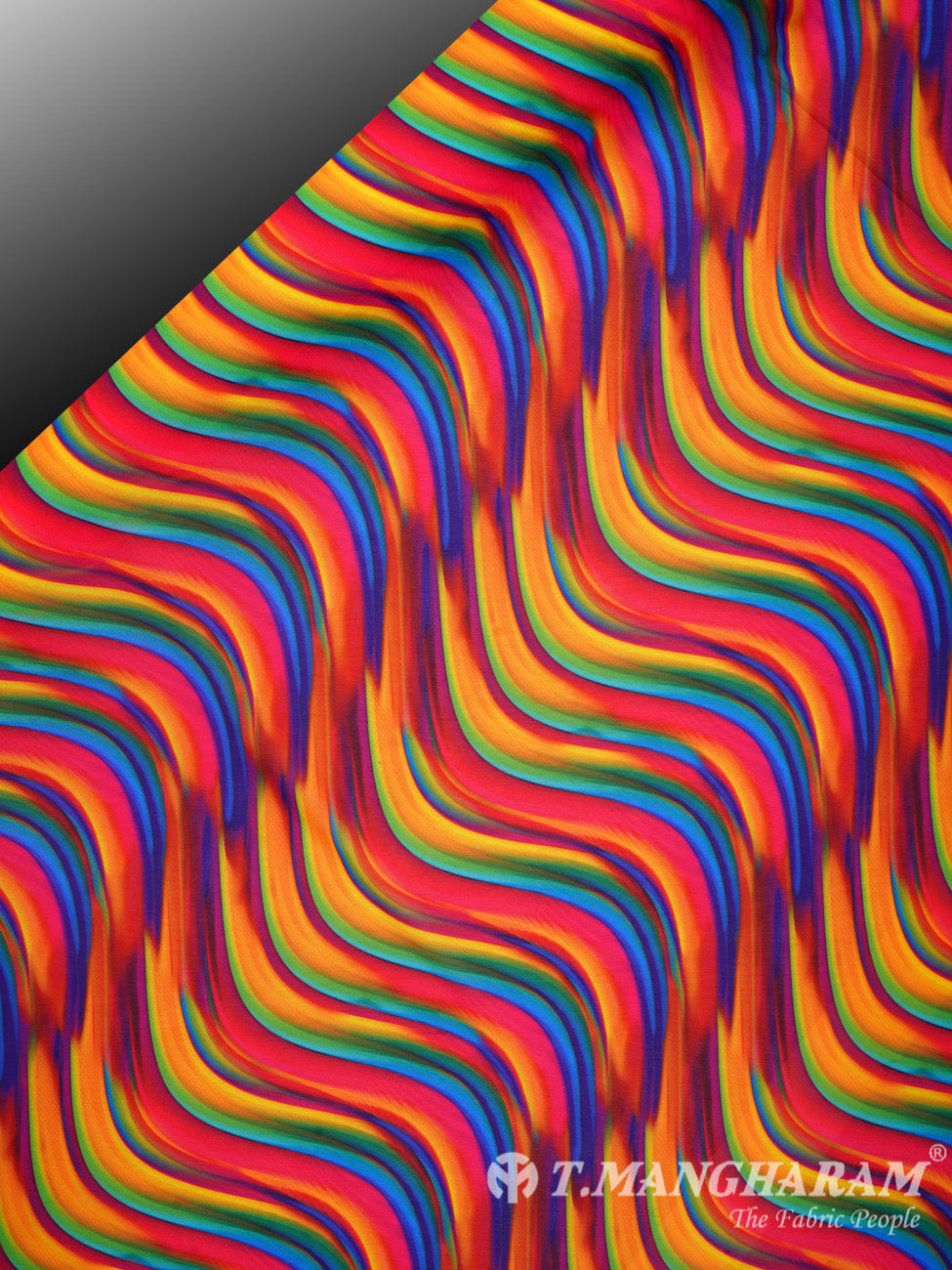 Multicolor Georgette Fabric - EB0372 view-2