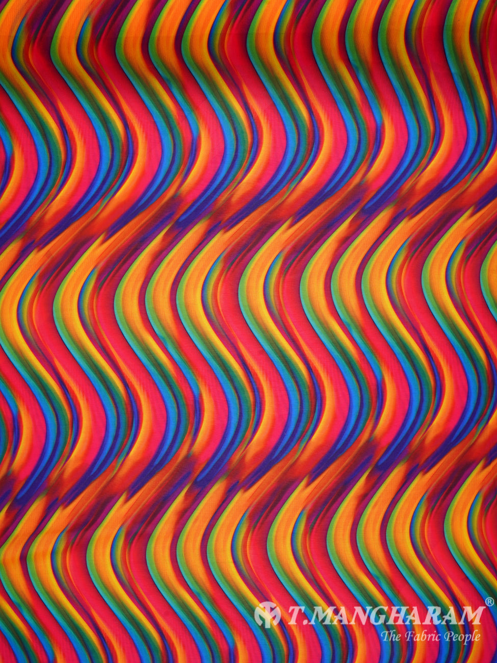 Multicolor Georgette Fabric - EB0372 view-3