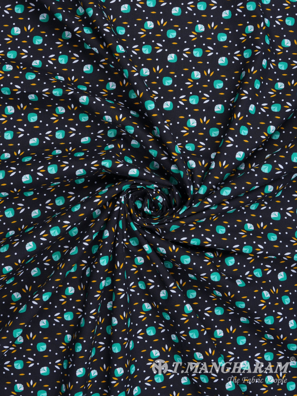 Black Cotton Fabric - EC2379 view-1