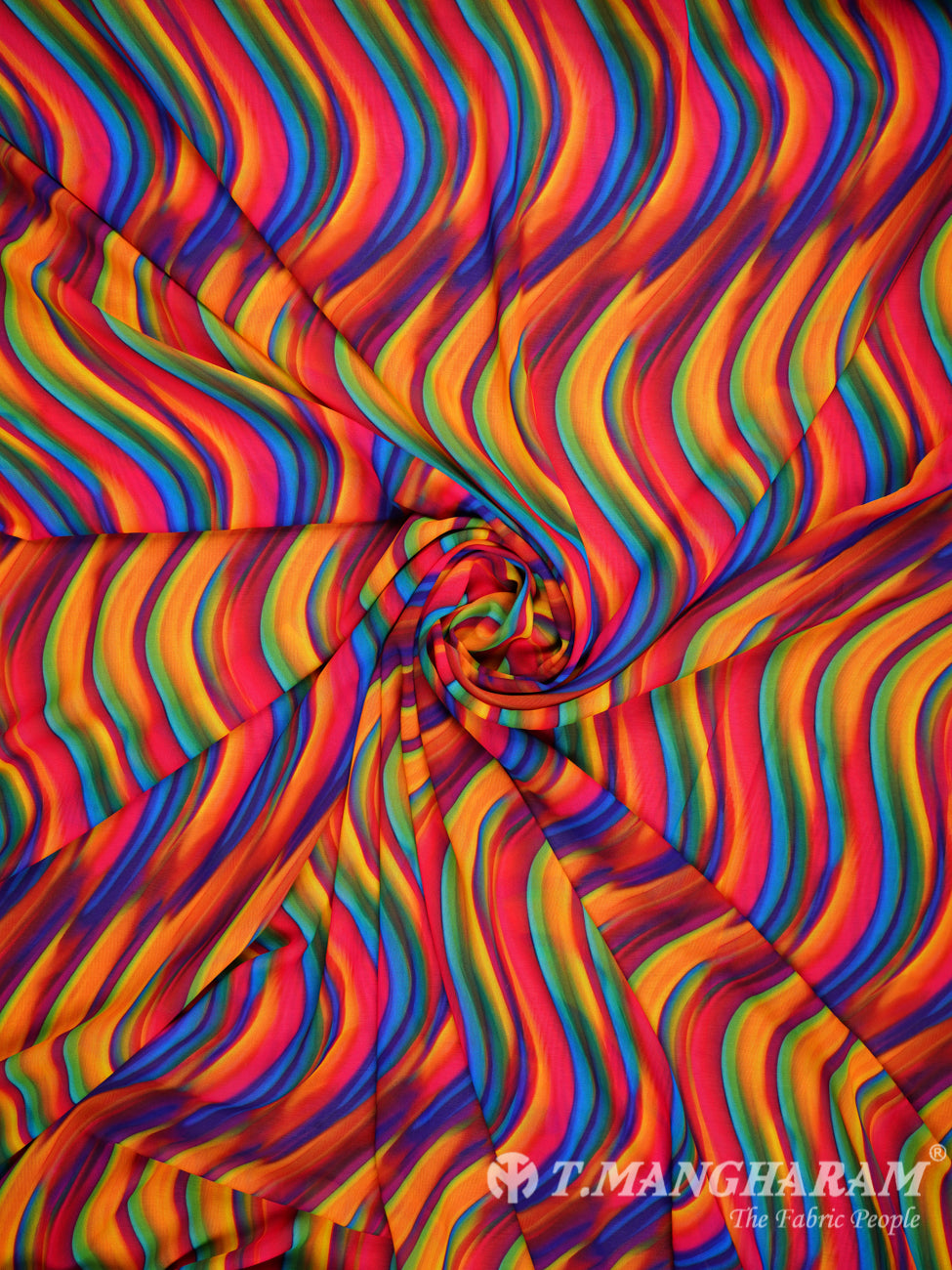 Multicolor Georgette Fabric - EB0372 view-1