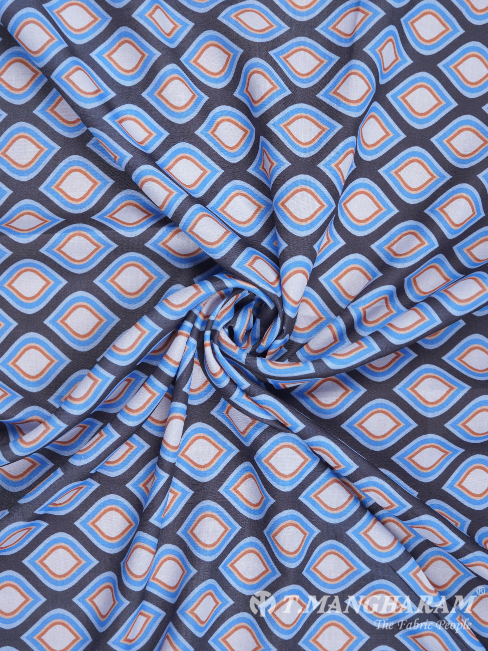 Blue Cotton Fabric - EC2446 view-1