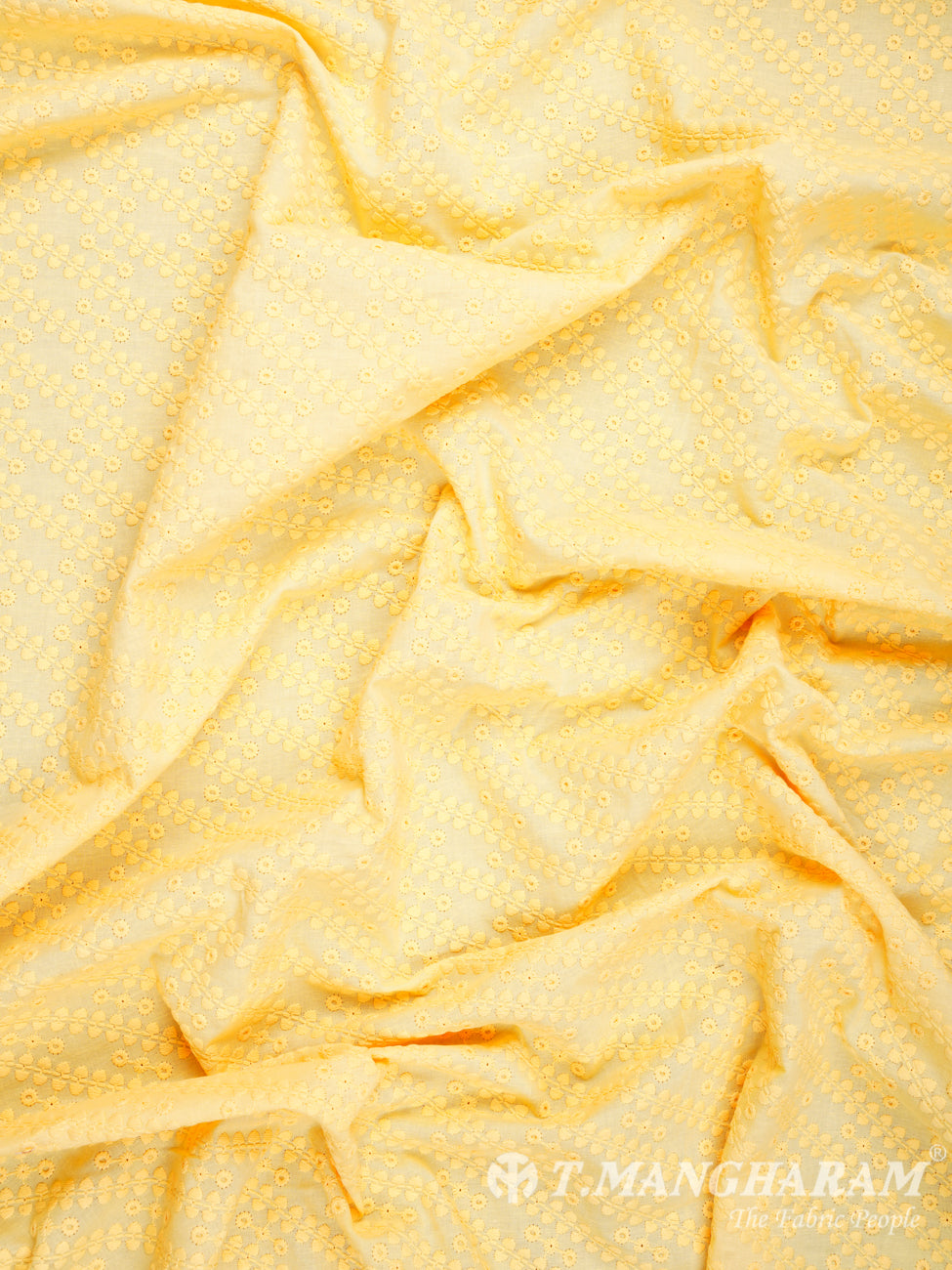 Yellow Cotton Fabric - EC1152 view-4