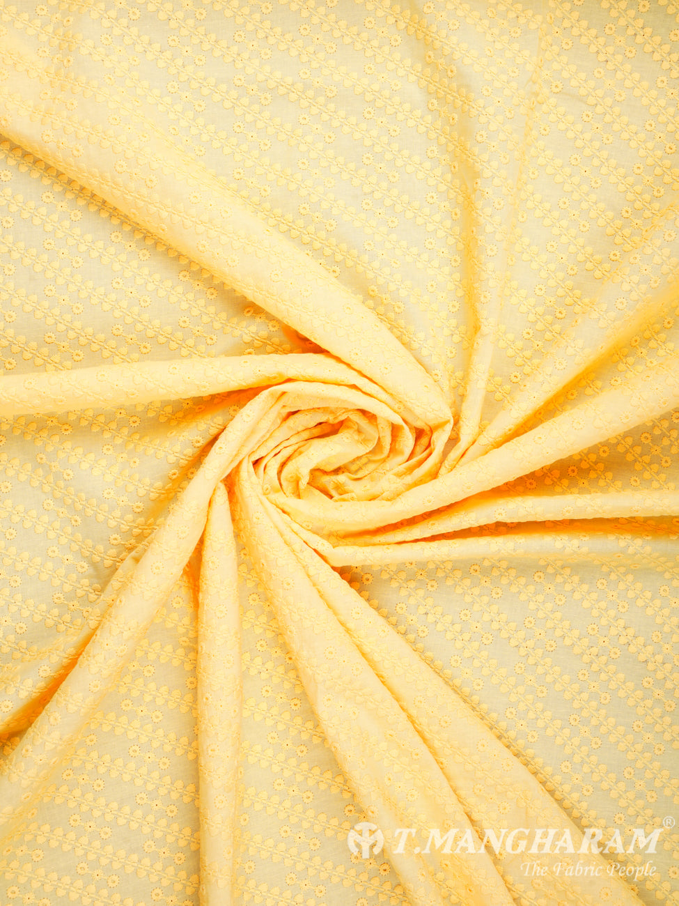 Yellow Cotton Fabric - EC1152 view-1