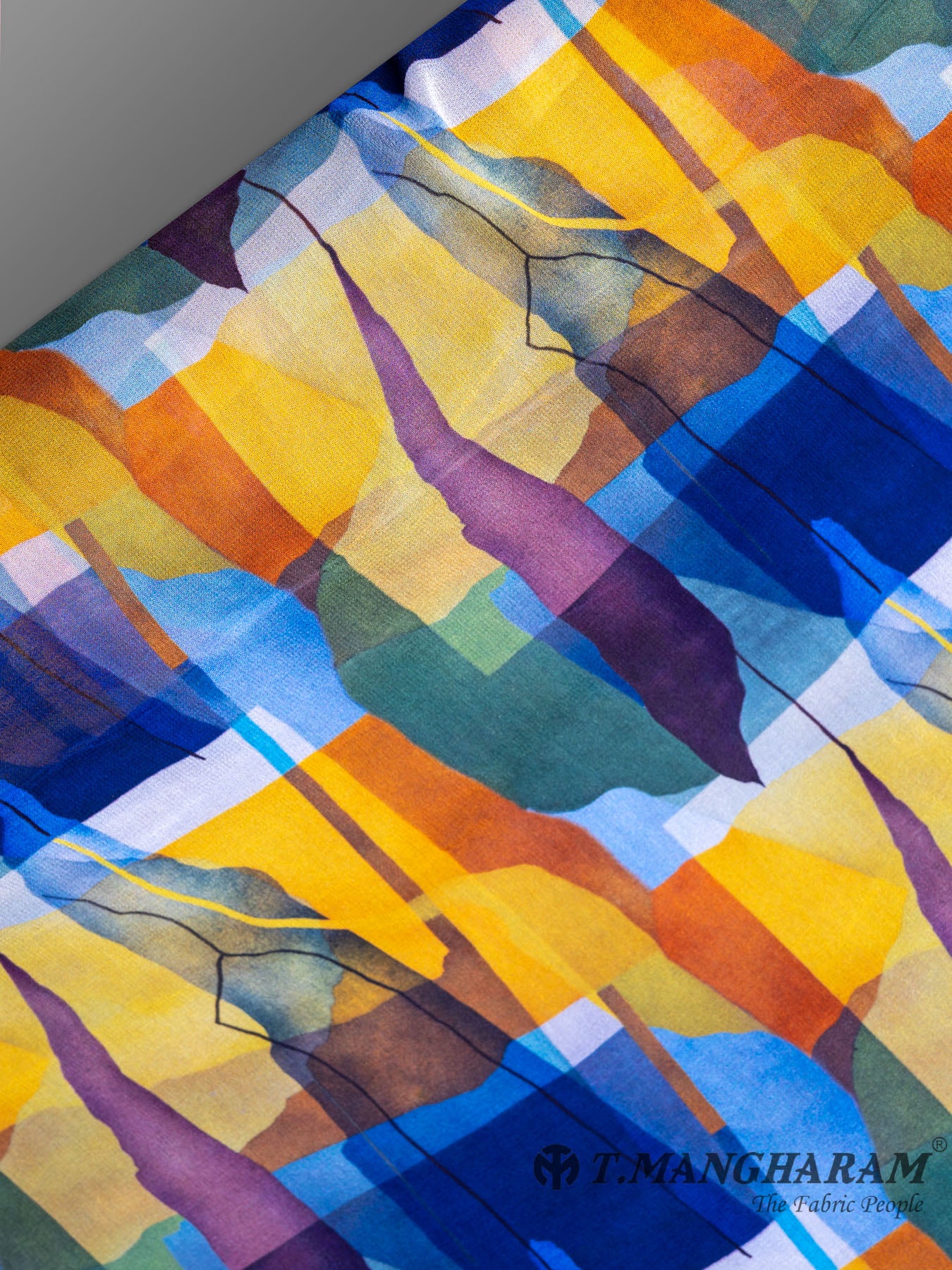 Multicolor Georgette Fabric - EC0190 view-1