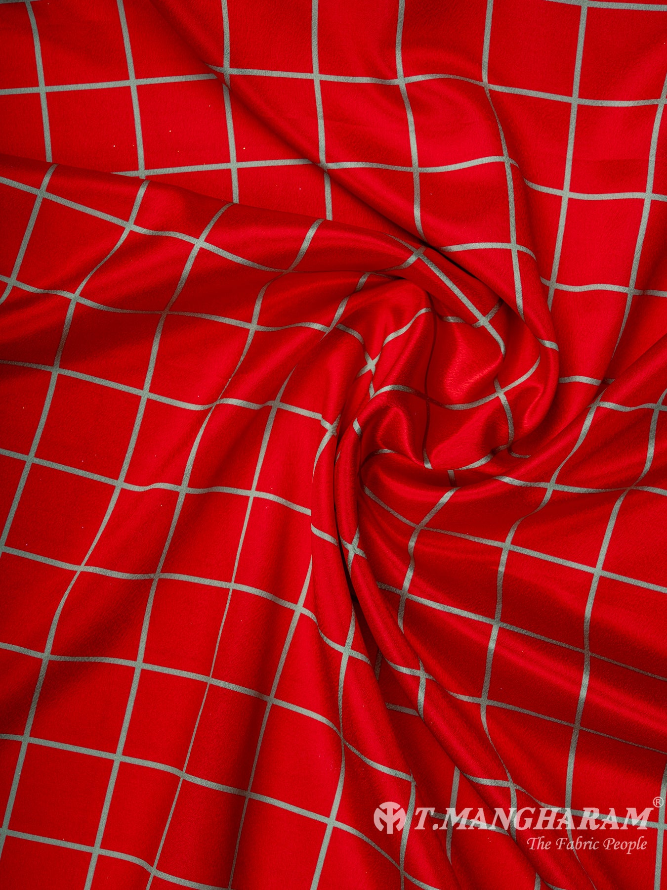 Red Satin Per Meter Fabric Lengths - EC0250 view-1