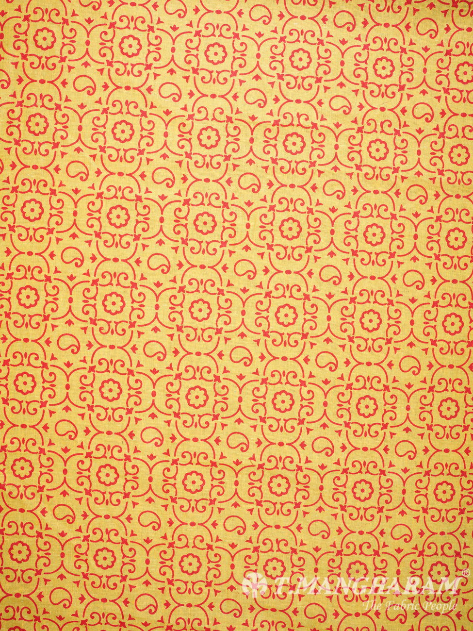 Yellow Cotton Fabric - EB0469 view-3