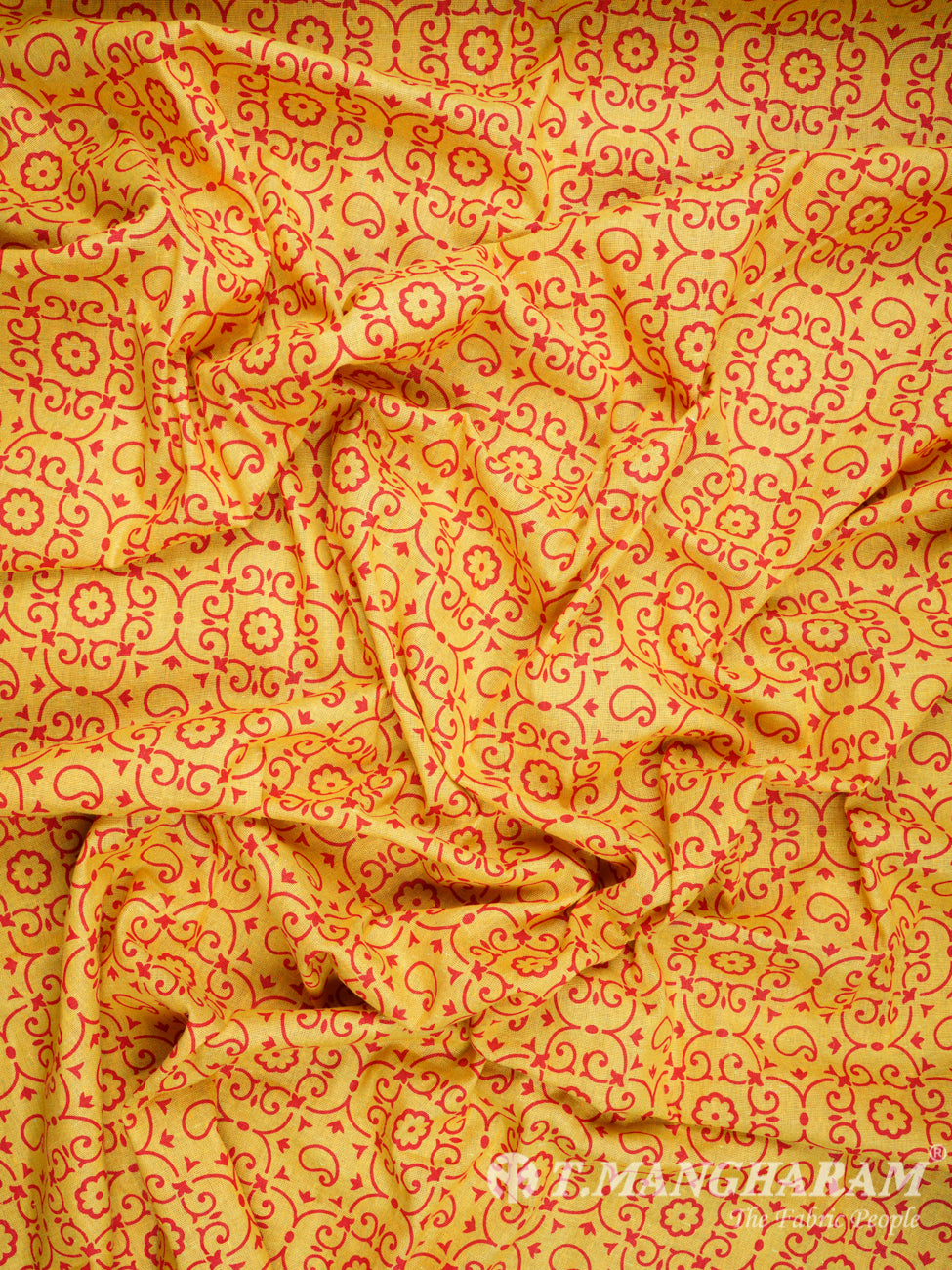Yellow Cotton Fabric - EB0469 view-4