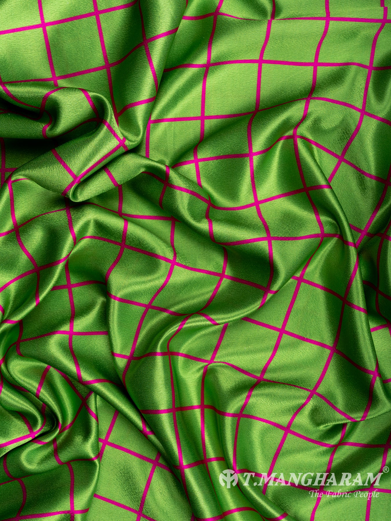 Green Satin Fabric - EC0252 view-4